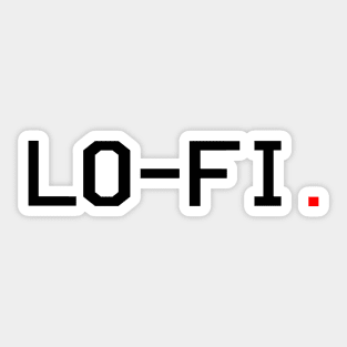 Lo-Fi logo black Sticker